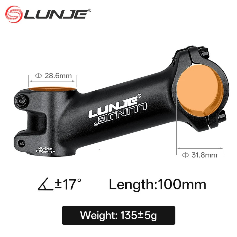 Ultralight Bike Power 60/70/80/90/100/110MM MTB Bike Stem 10/17/25/35 Degrees Mo