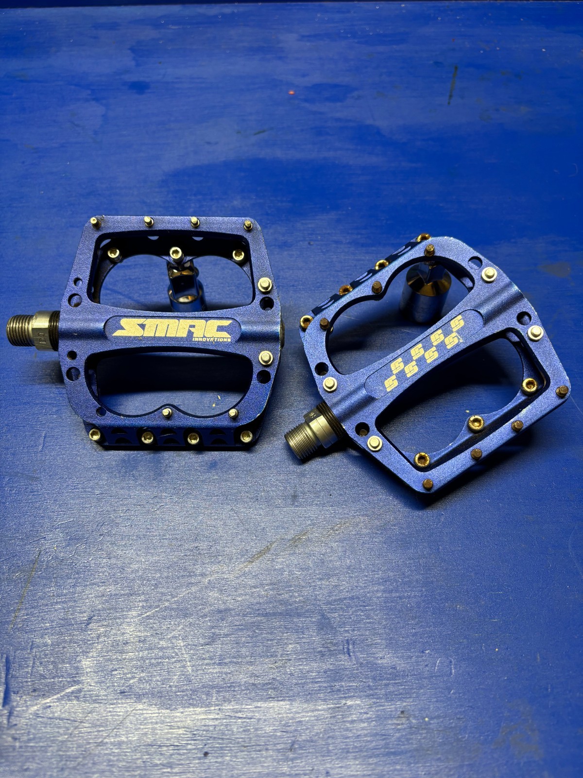 Rare SMAC 9/16″ Aluminum Platform Pedals Blue