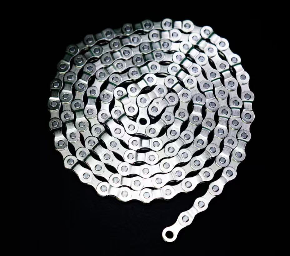 CUEQQY 126-Link Bike Chain for Road/MTB/City/BMX E-Bike Hub Motor 6/7/8