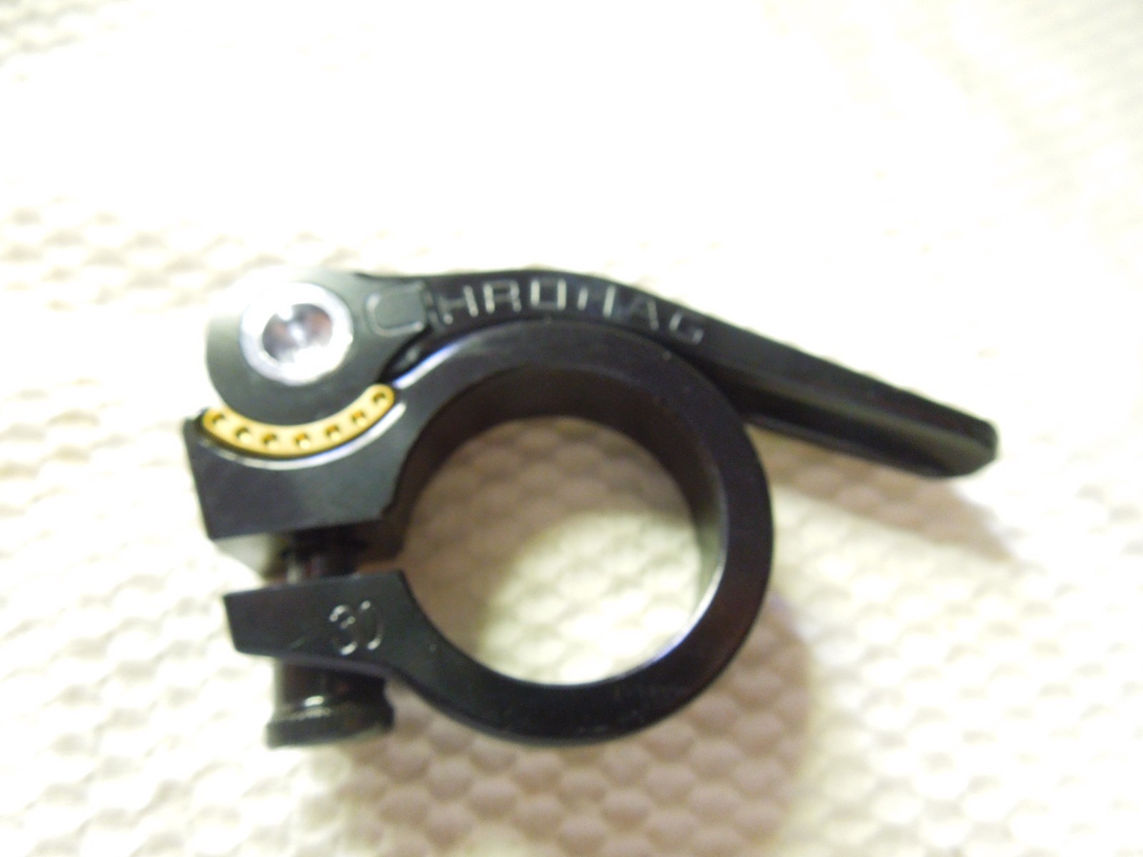 VINTAGE Chromag Seatpost clamp 30mm Black QUICK RELEASE OLD SCHOOL