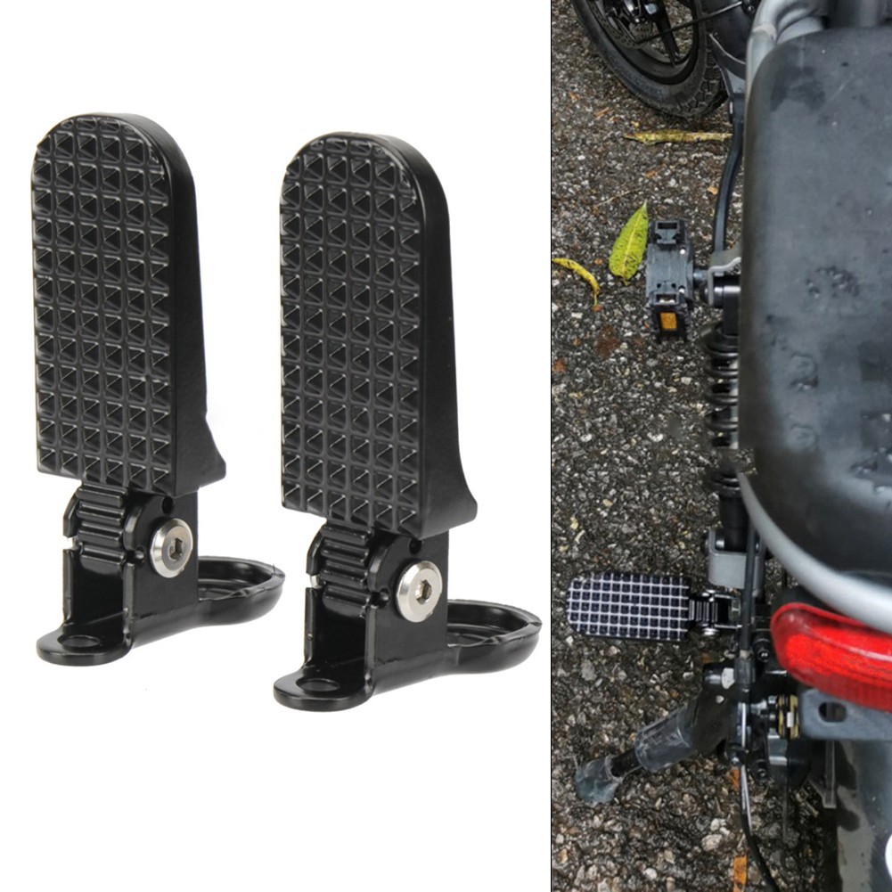 Easy to Store Electric Bike Rear Footrest Peg Lightweight Foldable Pedal