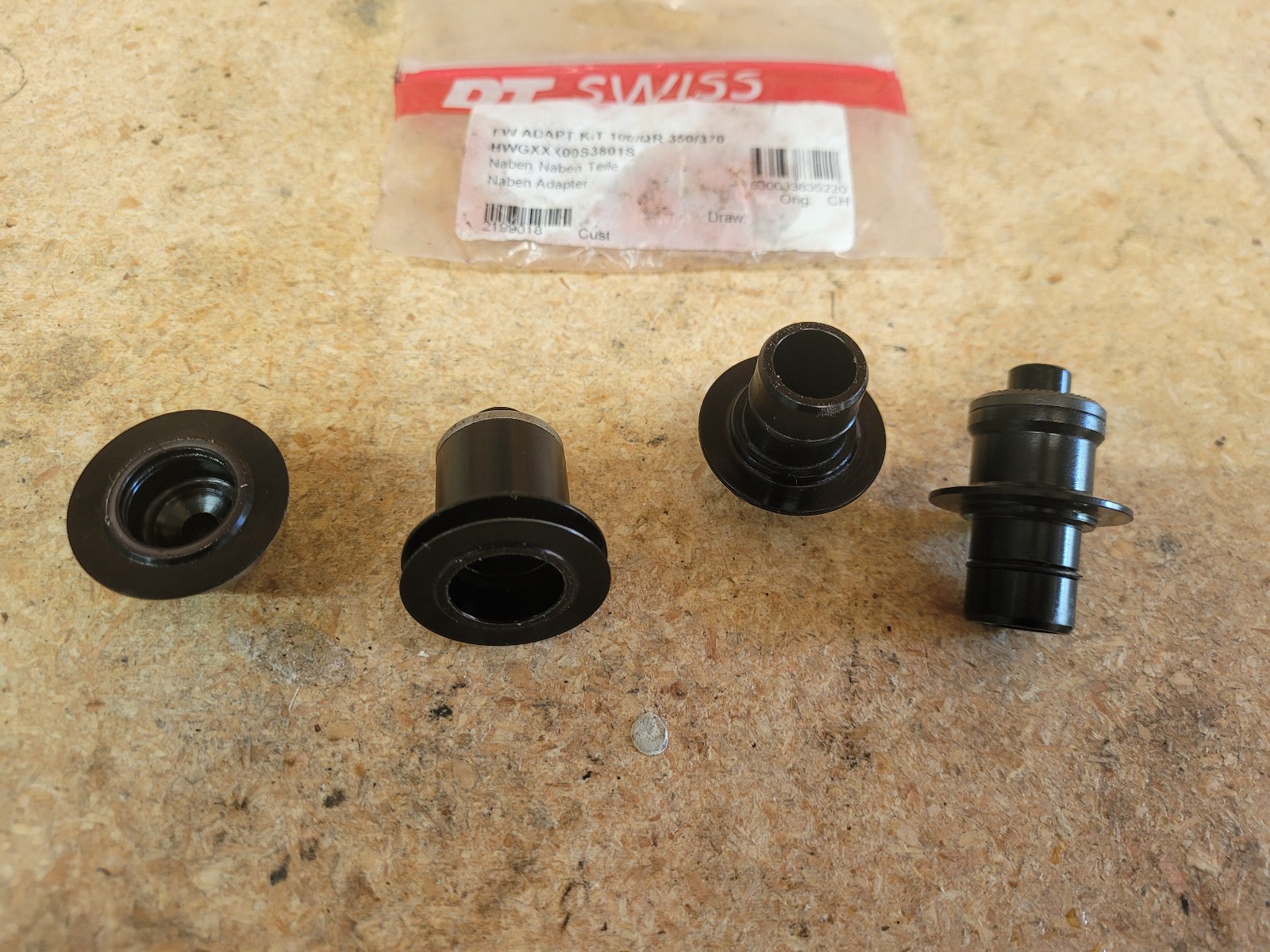 DT swiss 12mm thru axle to quick release adaptors FRONT AND REAR (350/370 hubs)