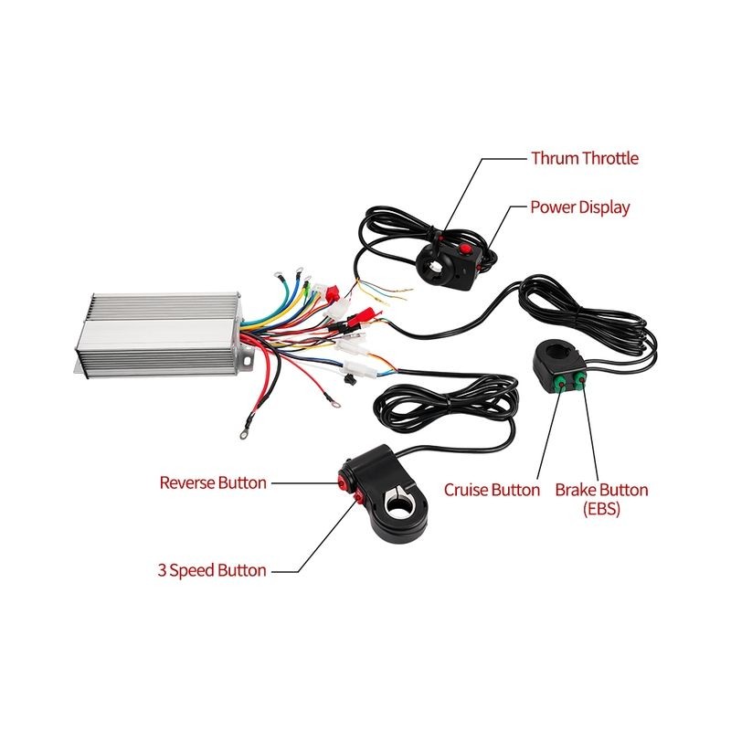 6 Inch Geared Brushless Geared Motor Wheel Hub Motor Kit Use for Robot Trolley