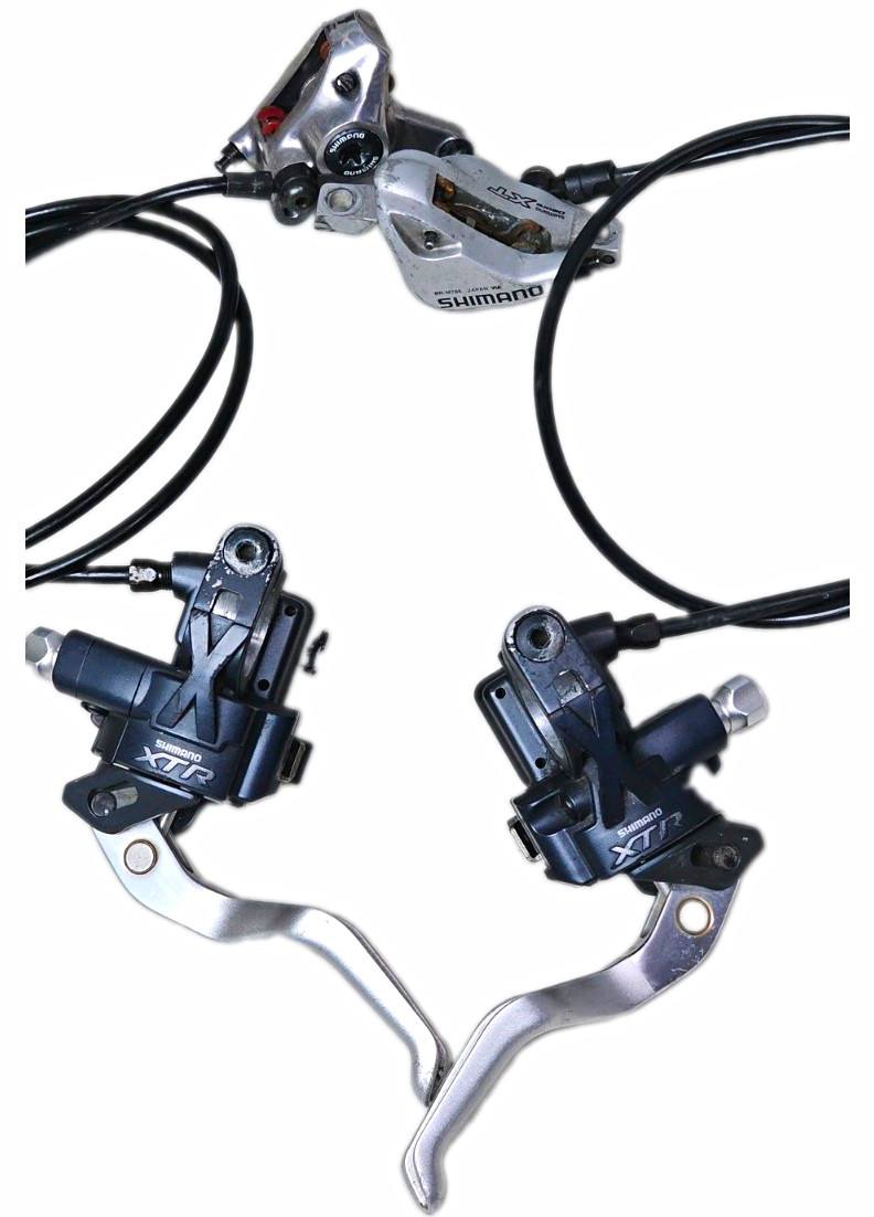 RARE Shimano XTR M975 Dual Control Shifters 3×9 w/XTR-M965+XT-M765 Calipers-READ