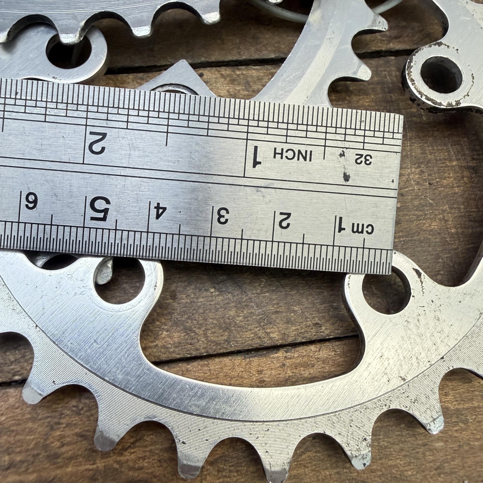 Vintage SR 48/38/28T Chainring Set 110 BCD 5-Arm Triple Turbine Road Bike