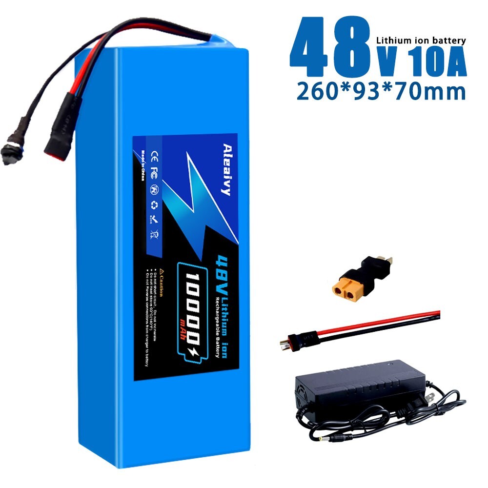 48V 10Ah E-Bike Battery 500W Li-ion, Compatible 48V Electric Bicycles/Scooters