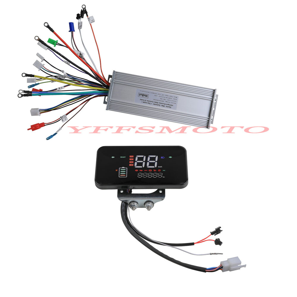 48V 1000W 1800W Brushless Speed Controller LCD Display Speedometer E-bike GoKart