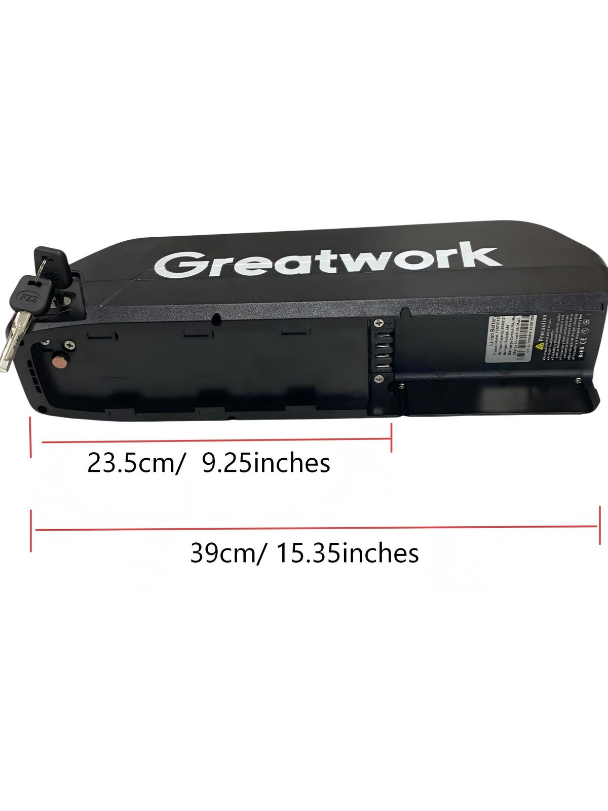 48V 25AH HighCapacity 4Pin Lithium Battery 1200Wh Replacement For Electric Ebike