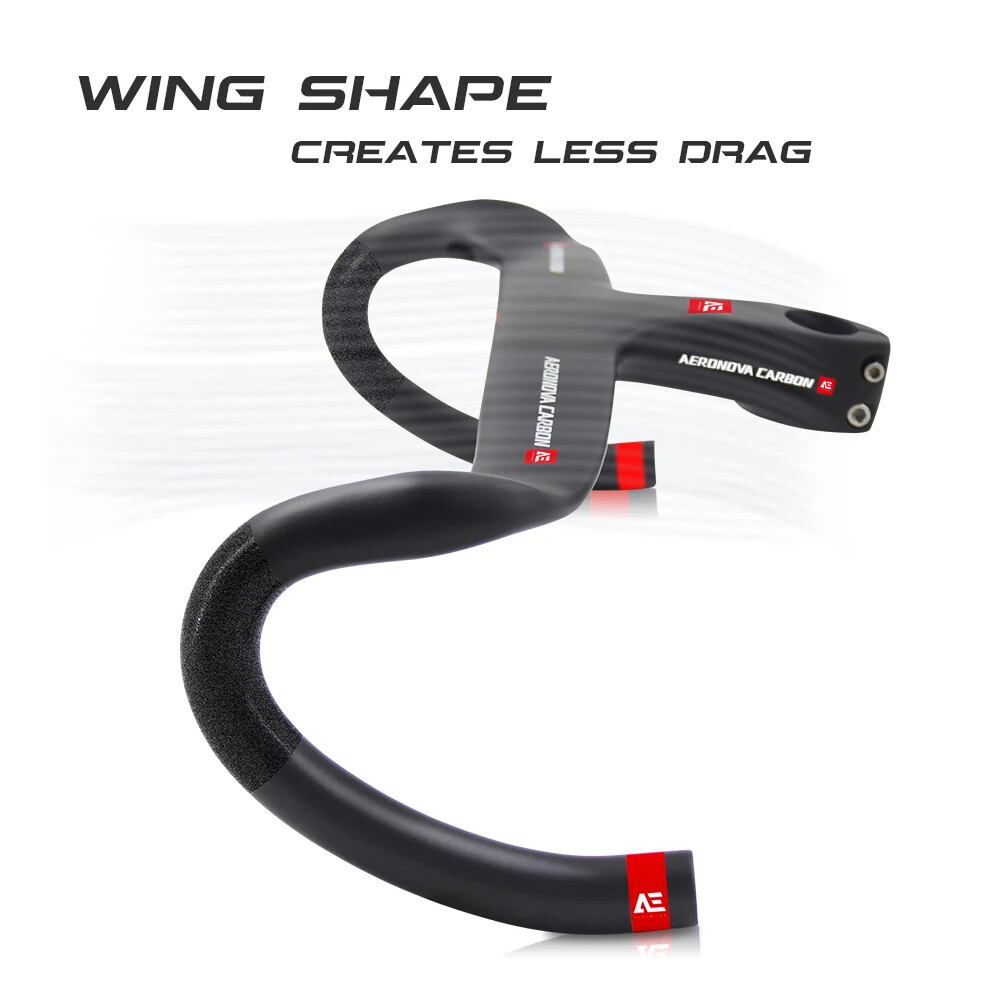 Carbon Gravel Road Bike Integrated Handlebar 400/420/440mm Full Inner Routing