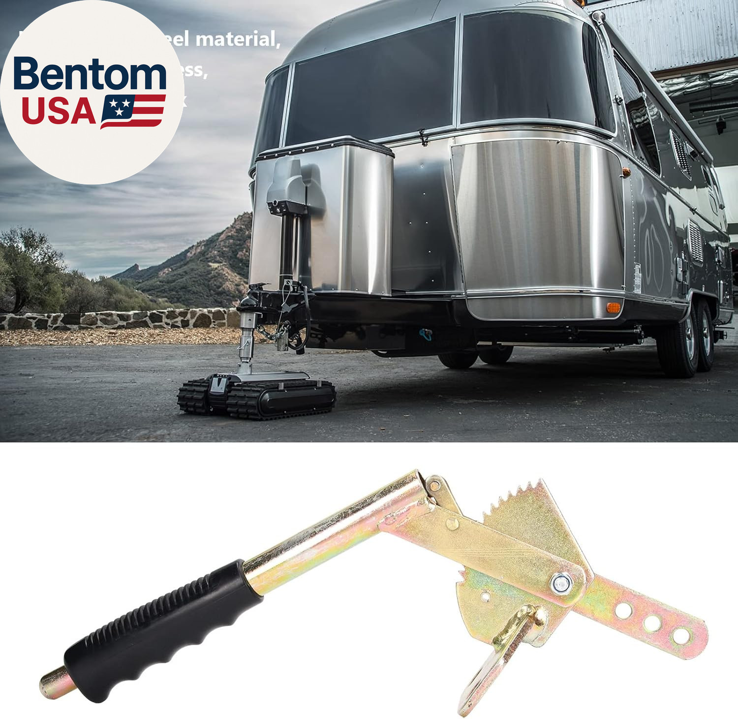Trailer Hand Brake Lever Antislip Galvanized Steel Parking Brake Handle for Trai