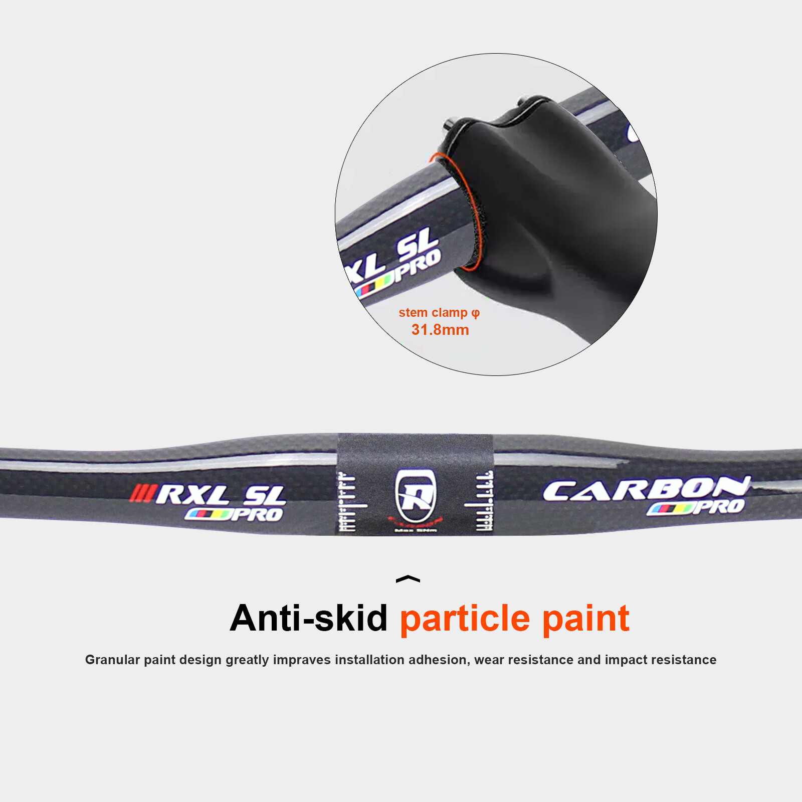 MTB Carbon Riser Handlebar 31.8*720/740/760mm Mountain Bike One-shaped Handlebar