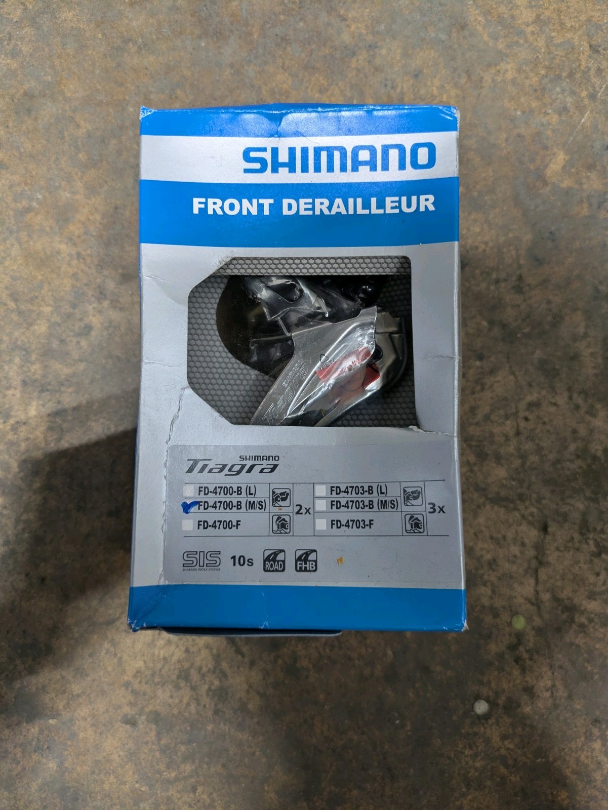 Shimano Tiagra 4700-B (M/S) Front Derailleur 2×10 Speed Clamp On 28.6mm / 31.8mm