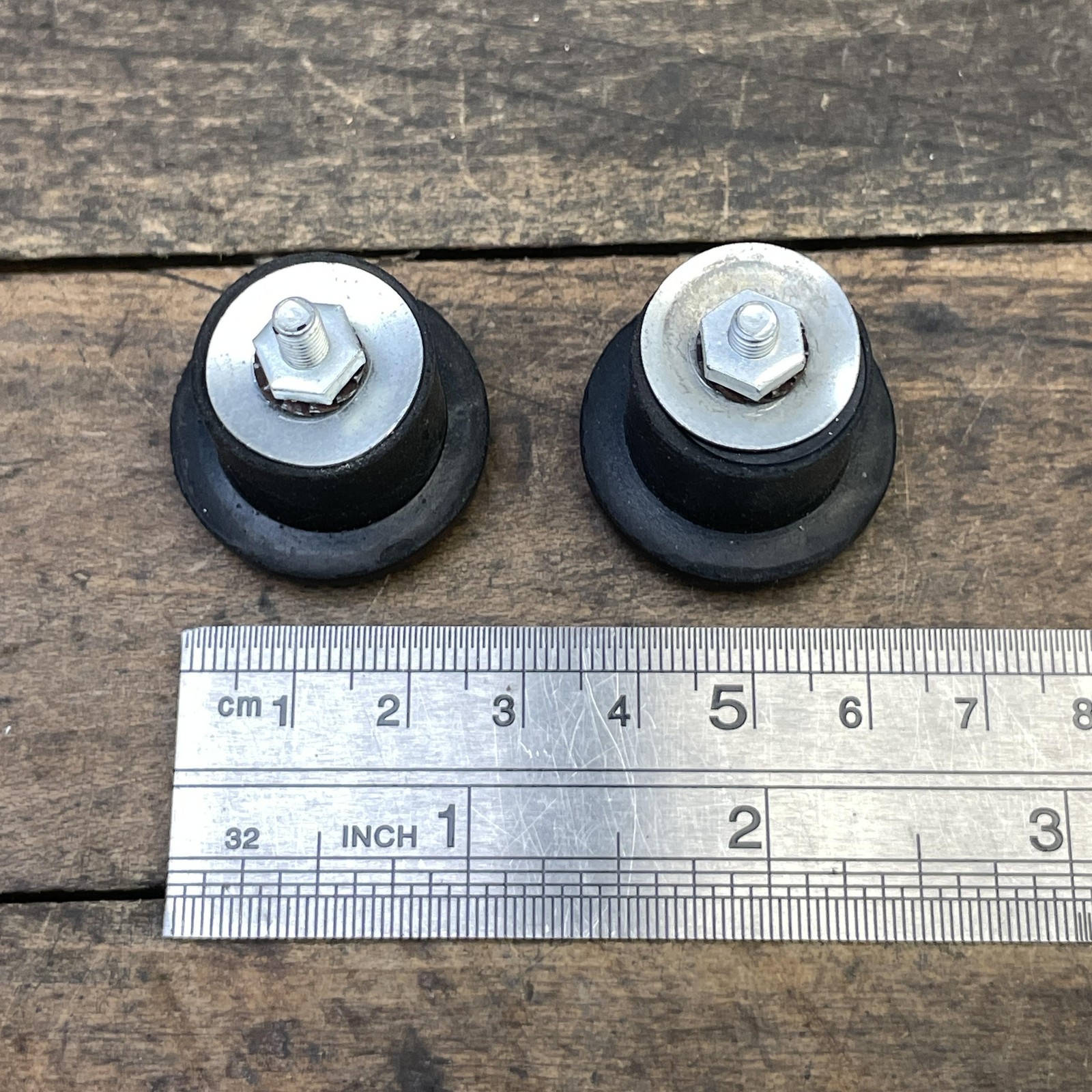 Vintage Velox Bar End Plugs Black Expansion Drop Bar Road Bike France Pair