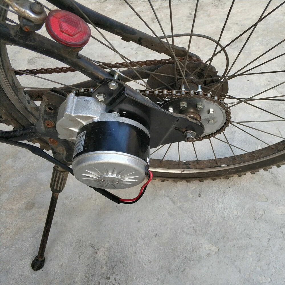 350W 36V Electric Bicycle Brush Motor Thumb W/ Freewheel E-Bike Conversion Kit