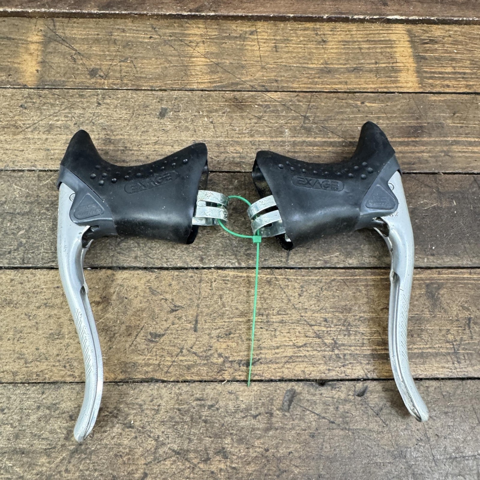 Vintage Shimano EXAGE Motion BL-A251 Silver Brake Levers Lock 23.8mm Drop Bar