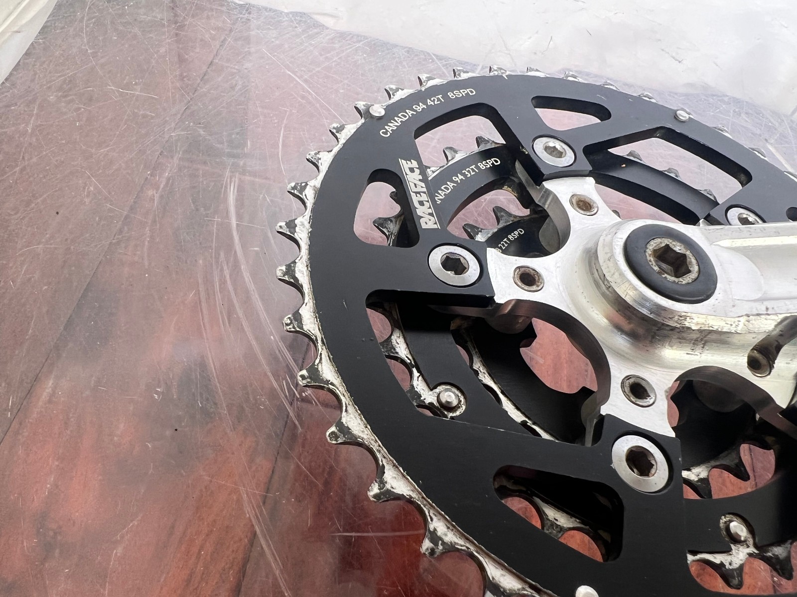 Vintage Race Face Forged Triple Crankset 42/32/22 175mm 5-Arm 8 Speed Retro MTB