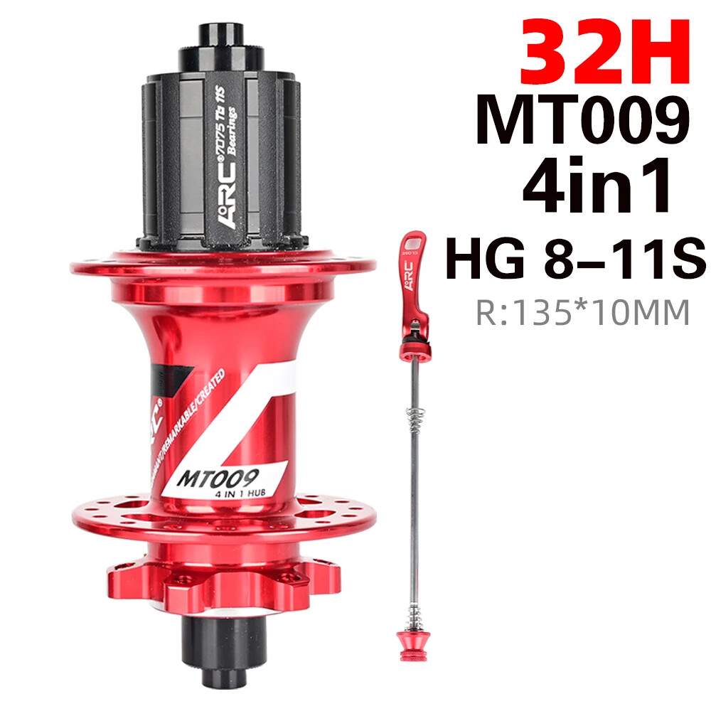Front Rear 6 Pawls 114T Noise Hub Mountain Bike NBK Sealed Bearing Hub HG XD MS