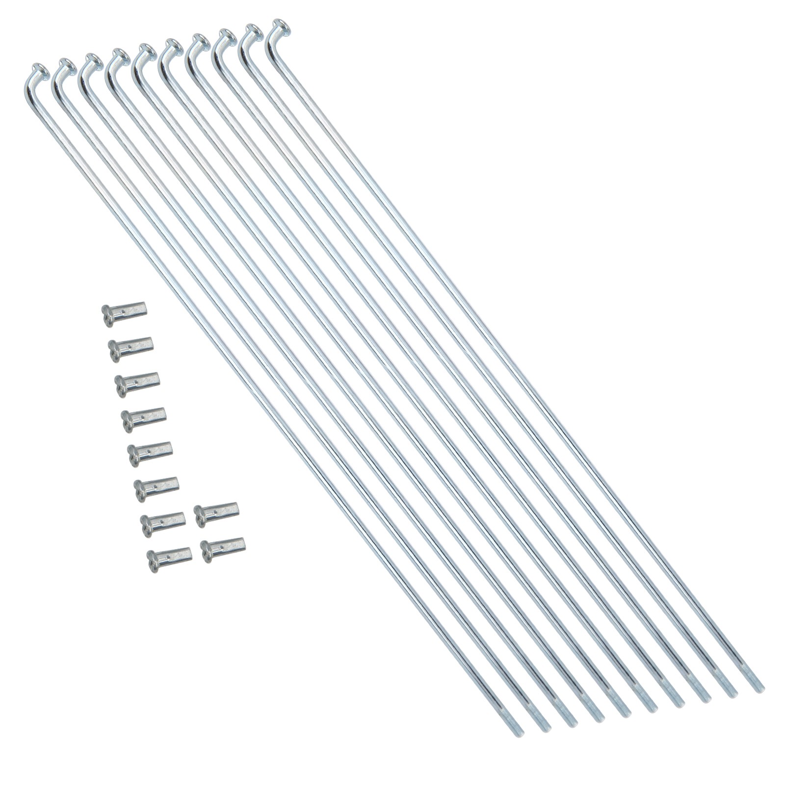 10pcs 13G Spokes Reliable Wheel Component For Bikes Silver Premium