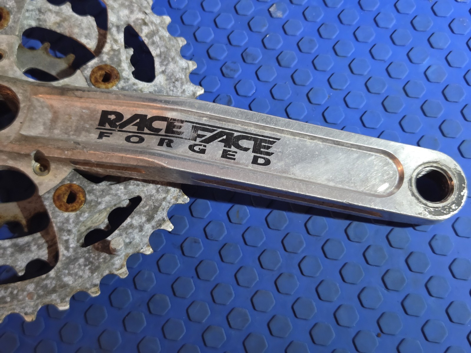 Vintage Raceface Turbine Forged Square Taper Crankset 175mm