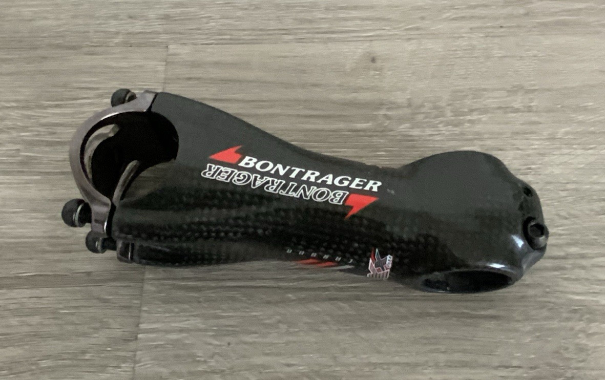RACE XXX CARBON THREADLESS STEM 110 MM 1 1/8 INCH 31.8 CLAMP 12 DEGREE 158 GRAMS