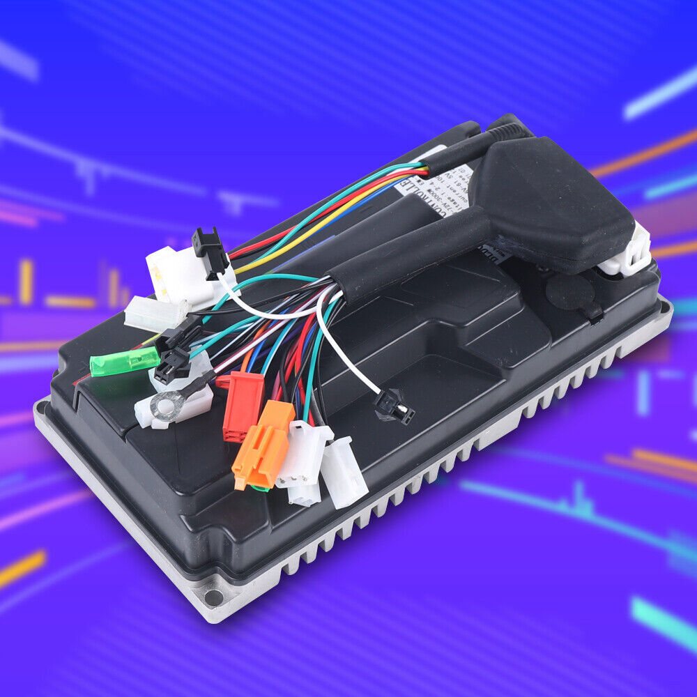 3000W 80A Controller For Electric Bicycle Sine Wave Controller 60V-72V Black
