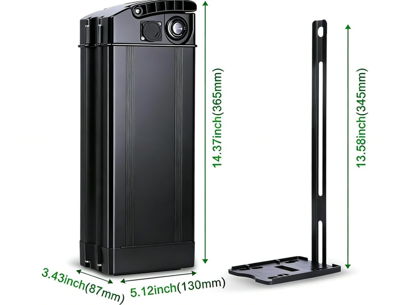 48V 20Ah/13Ah Lithium-io Battery with Portable Handle, No Bottom Connection Port