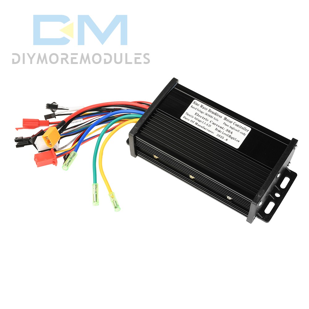 36V 48V 64V 40/30/20A Sine Wave Brushless Motor Controller for Electric Bicycle