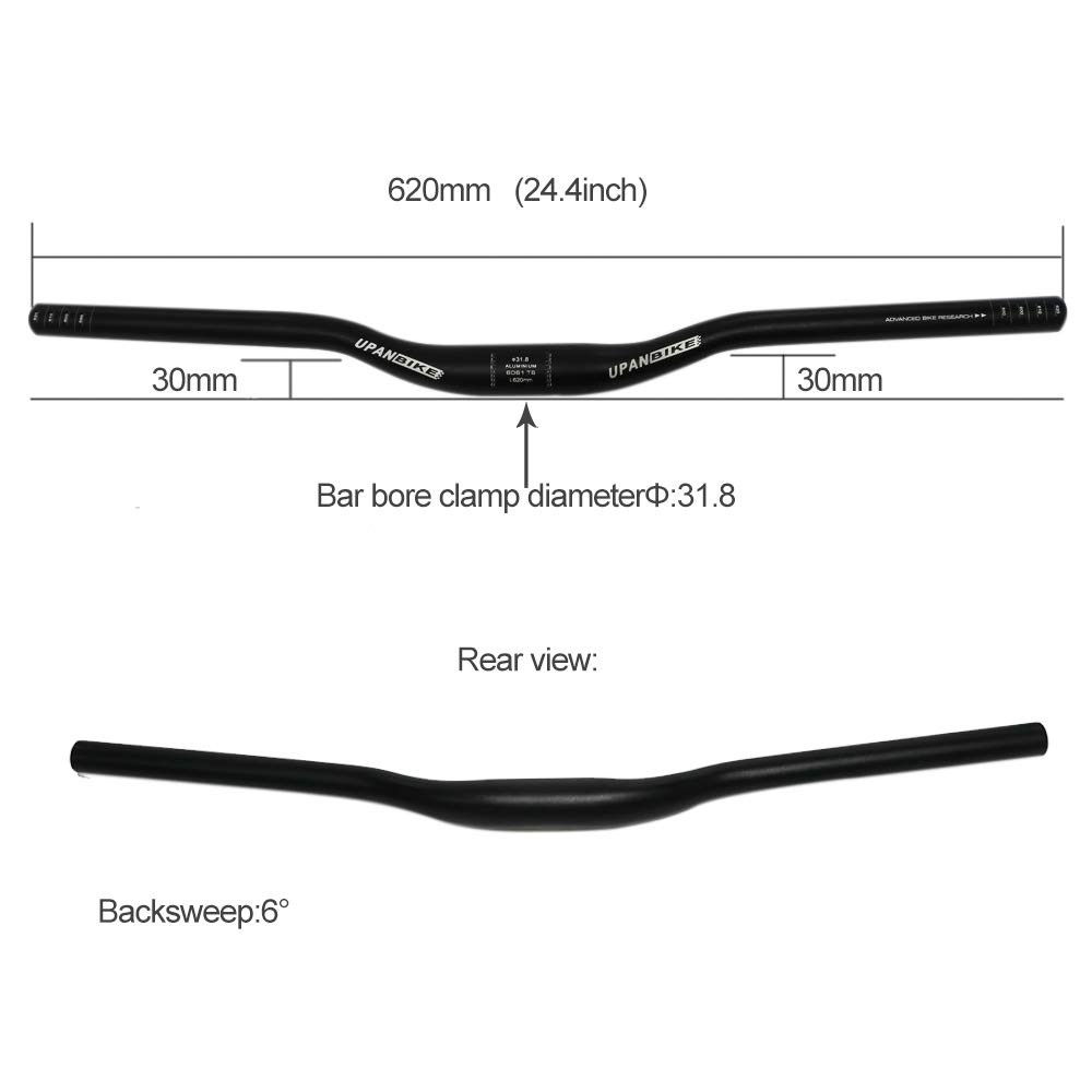Mountain Bike Road Bike Handlebar Aluminum Alloy Flat Bar Riser Bar
