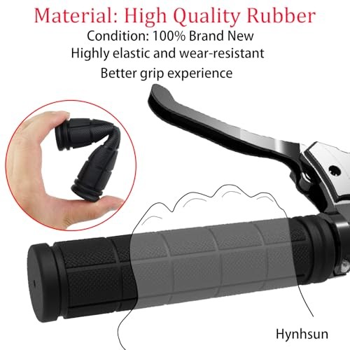 Bike Handlebar Grips 2 Pairs,Kids Non-Slip-Rubber Bicycle Handlebar Grips,