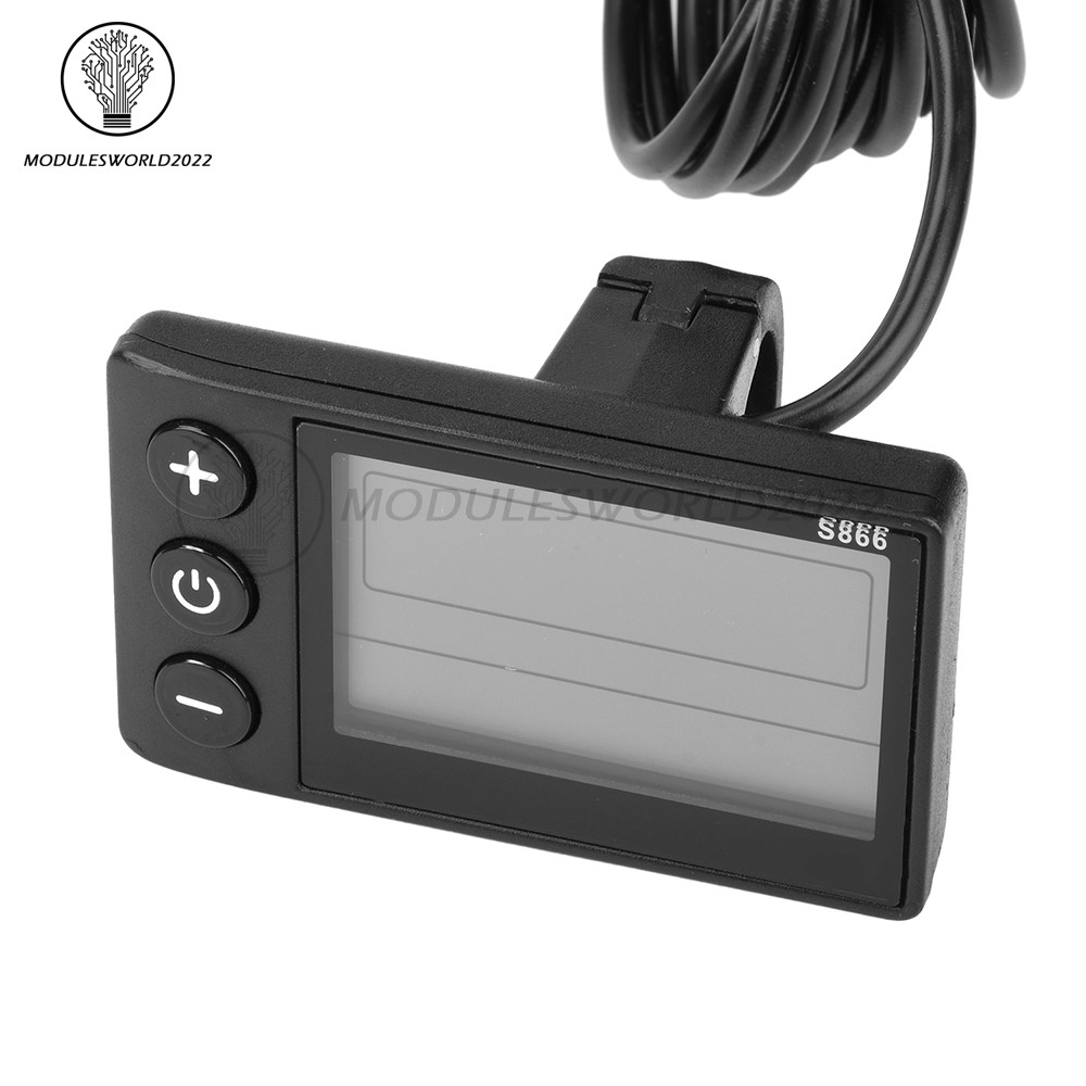 36V 48V 64V 40A 30A 20A Brushless Motor Controller E-Bike S866 LCD Display Meter
