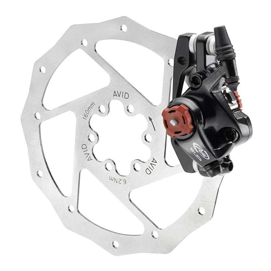 Avid, BB7 MTB, Mechanical disc brake, Grey, Front or rear, No rotor, No adapter