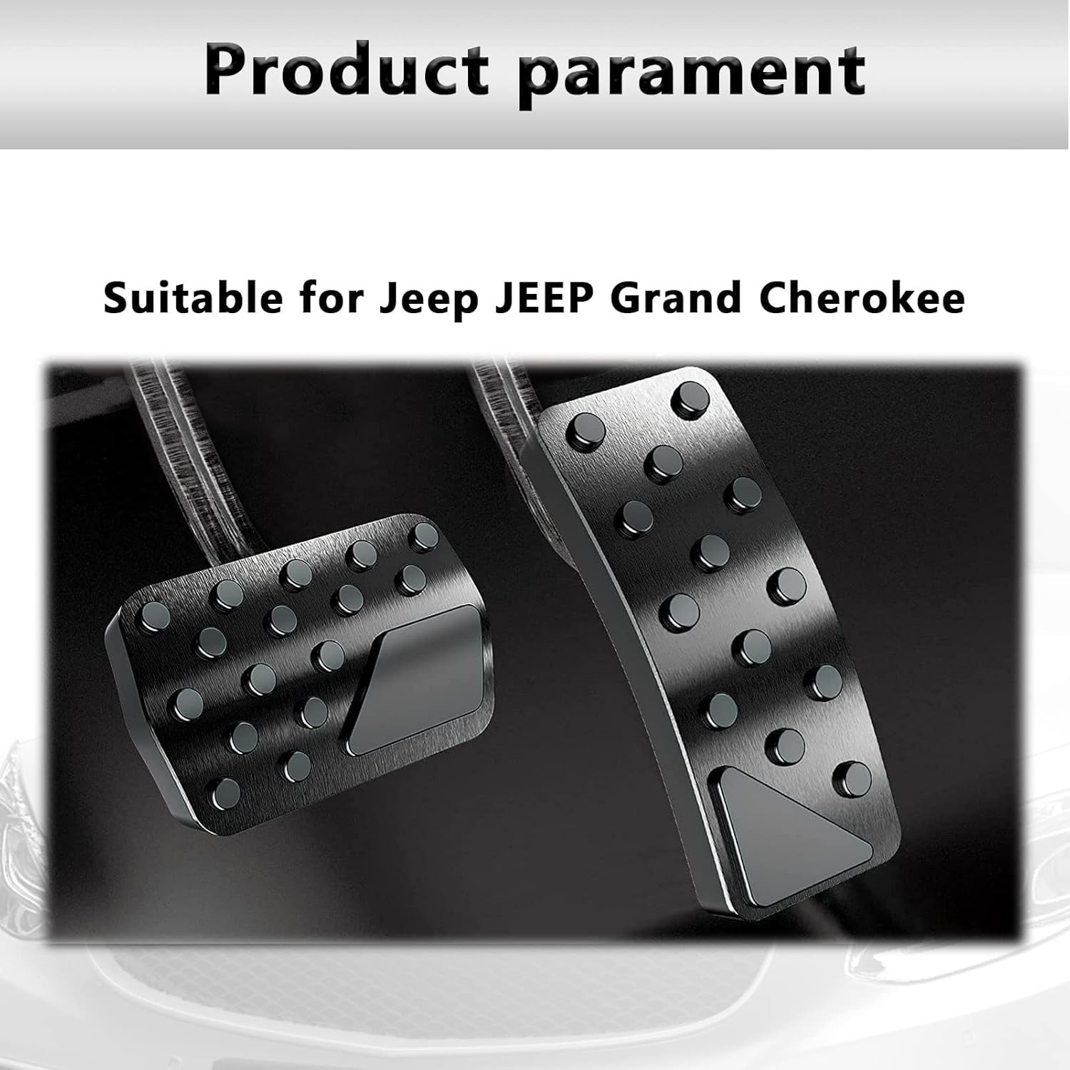 Aluminum Alloy Pedal Cover Set 2 Pieces Anti-Slip Gas Brake Interior Accessories