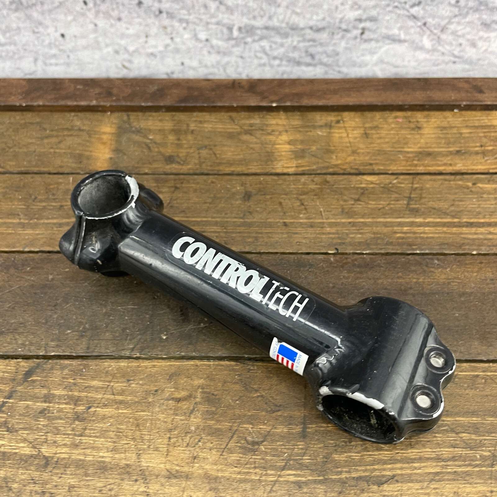 Vintage Control Tech Stem 1 1/8 in Threadless USA 135 mm 25.4 Black 90s A7