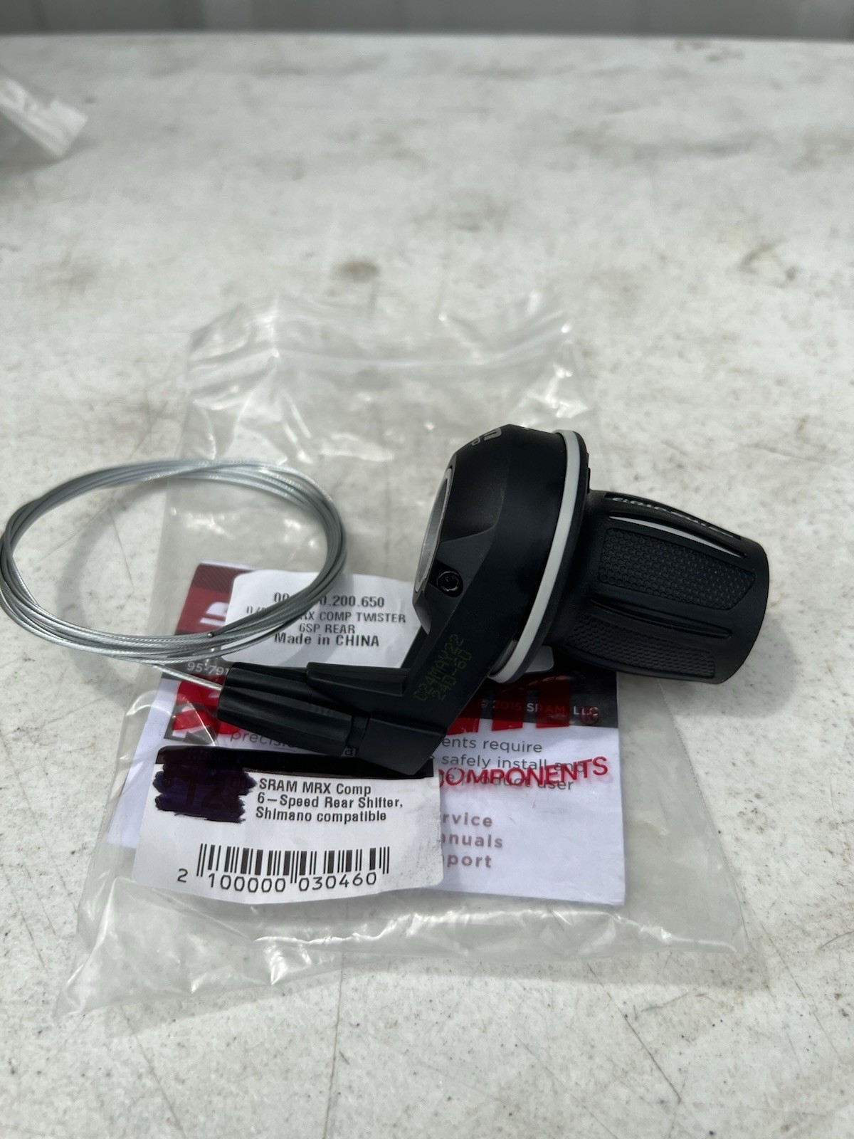 SRAM MRX Comp Gripshift Shifter 6 speed Mountain MTB Rear Shimano Compatible