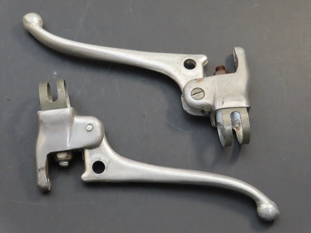 Vintage Mafac straight bar metal brake levers metal France 23.8