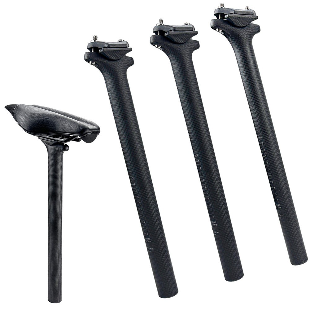 Carbon Fiber Bike Seatpost Lightweight 370mm 27 2mm 30 8mm 31 6mm for MTB