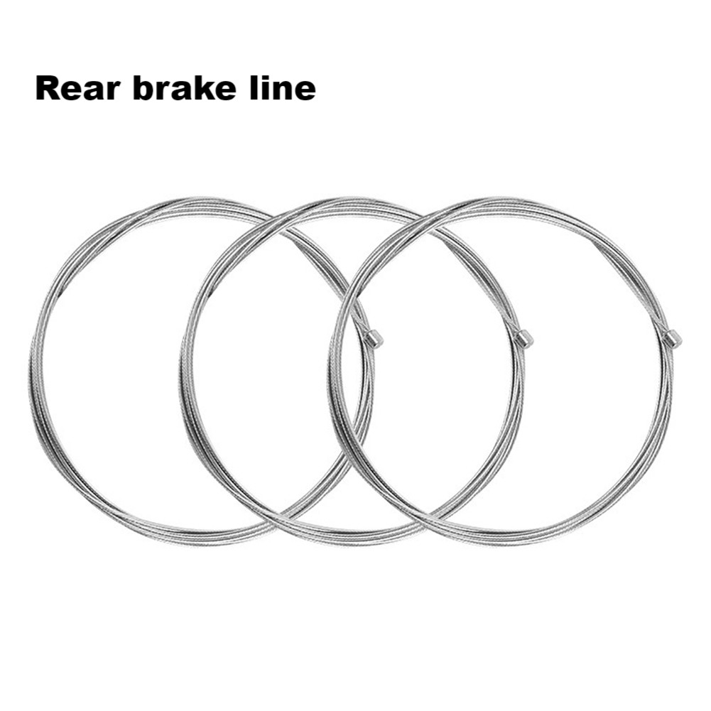 10Pcs Bike Brake Gear Cables Stainless Steel Zinc Coated Length 1 95 M
