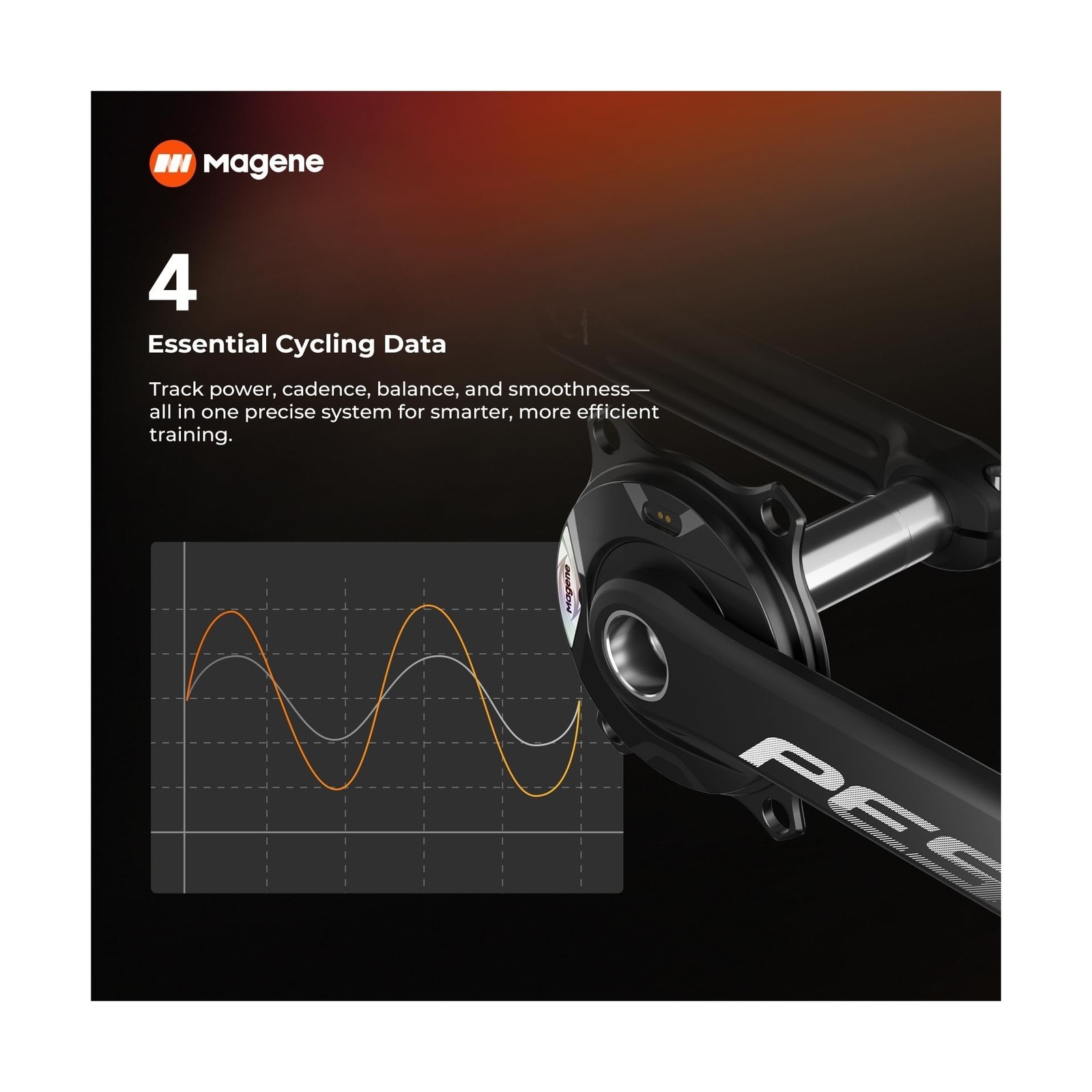 Magene PES P505/P515 Power Meter Crankset – ±1% Accuracy, 625g Lightweight,