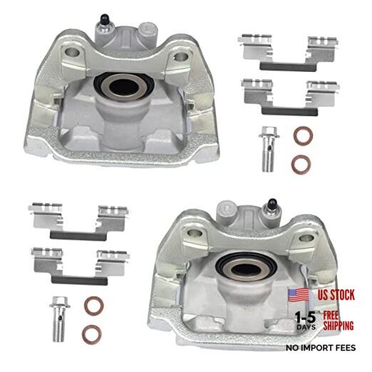 Rear Disc Brake Caliper Assembly with Bracket fit for Chevy, GMC, Cadillac-