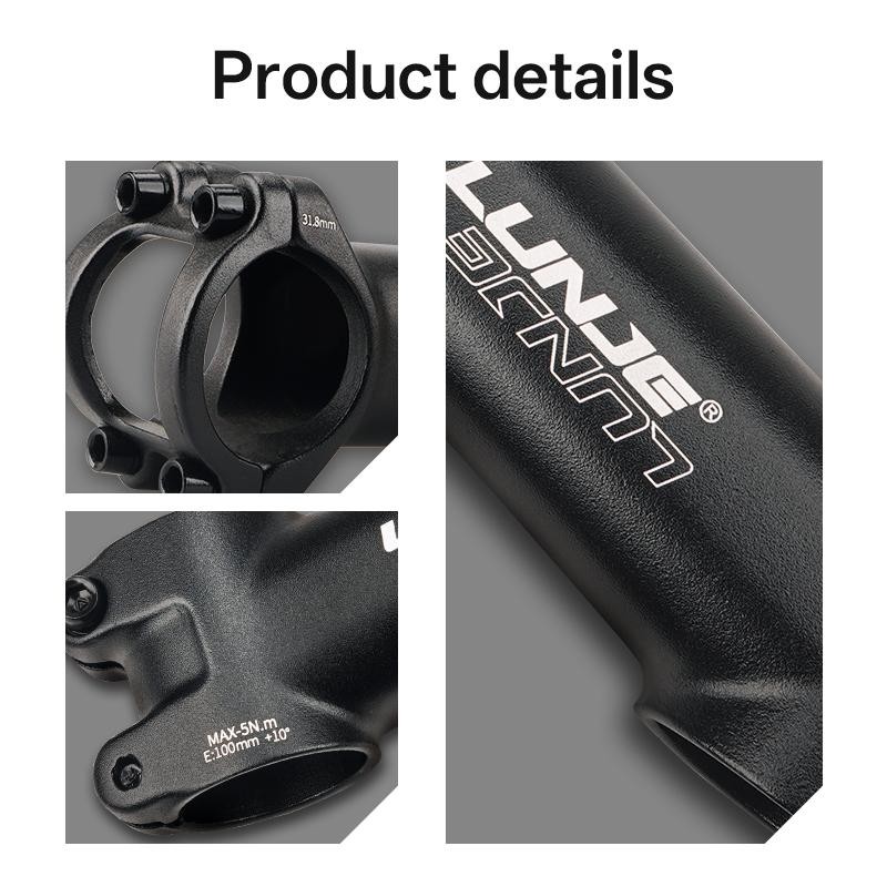 Ultralight Bike Power 60/70/80~100/110MM MTB Bike Stem 10/17/25/35 Degree Parts
