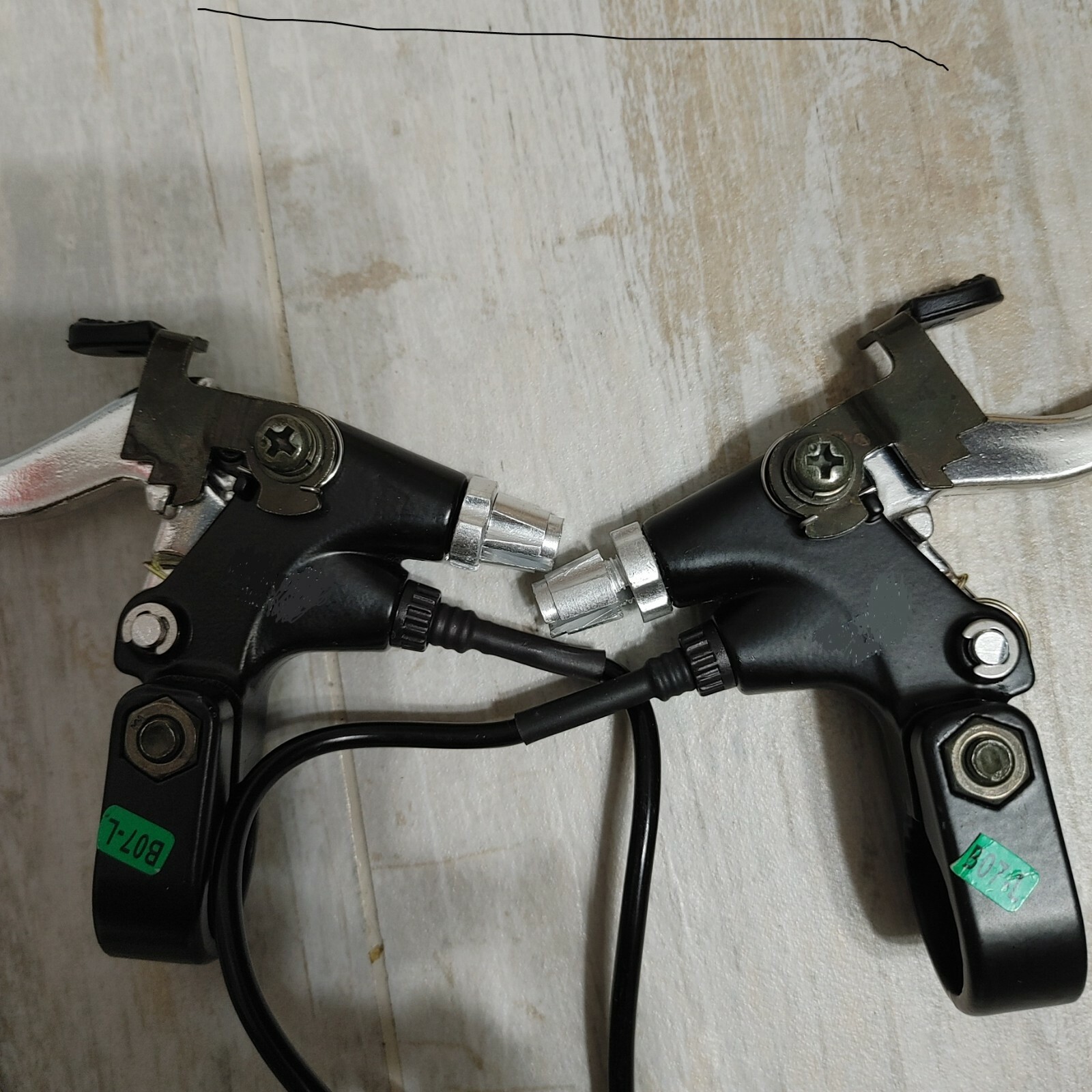 Electric Trike power cut off Brake Lever set with Locking Button Alum in USA