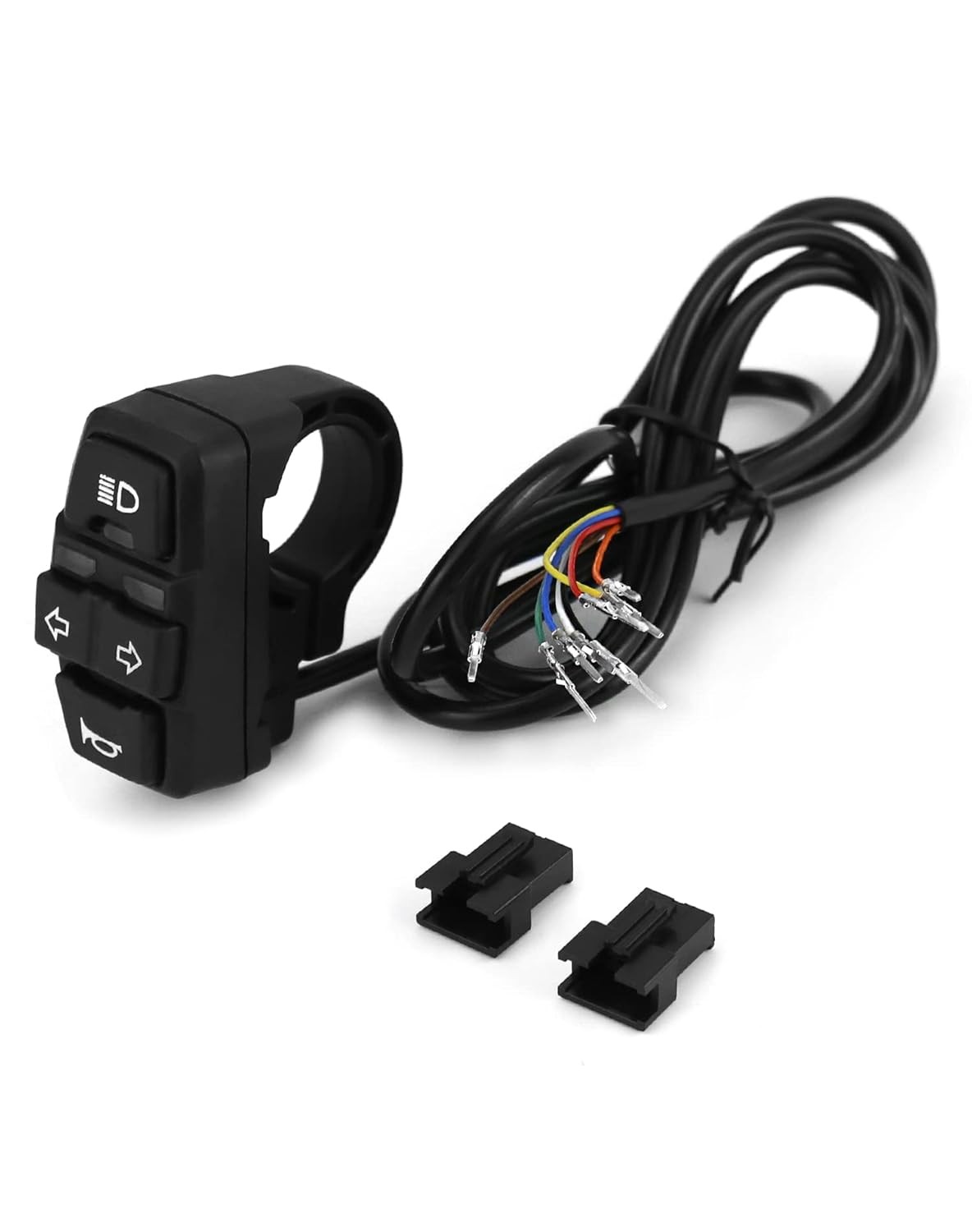3-In-1 Motorcycle Headlight Horn Turn Switch for 7/8” Handlebar E-Bike ATV