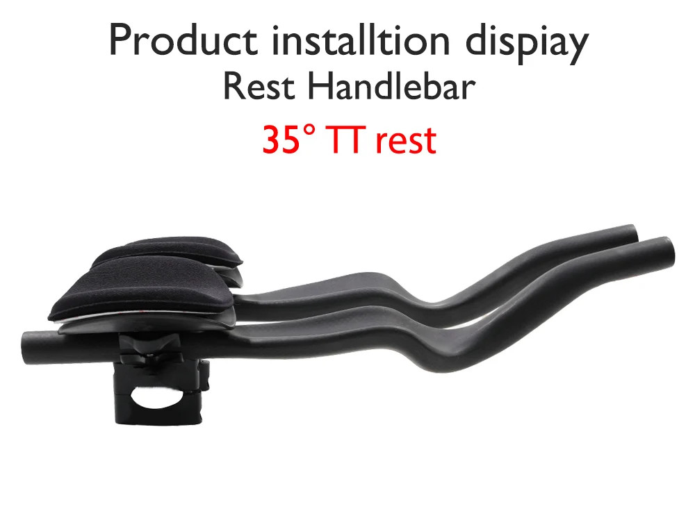 Road Bike Triathlon Time Trial Carbon Rest TT Handlebar 35 Degree Matte/Glossy