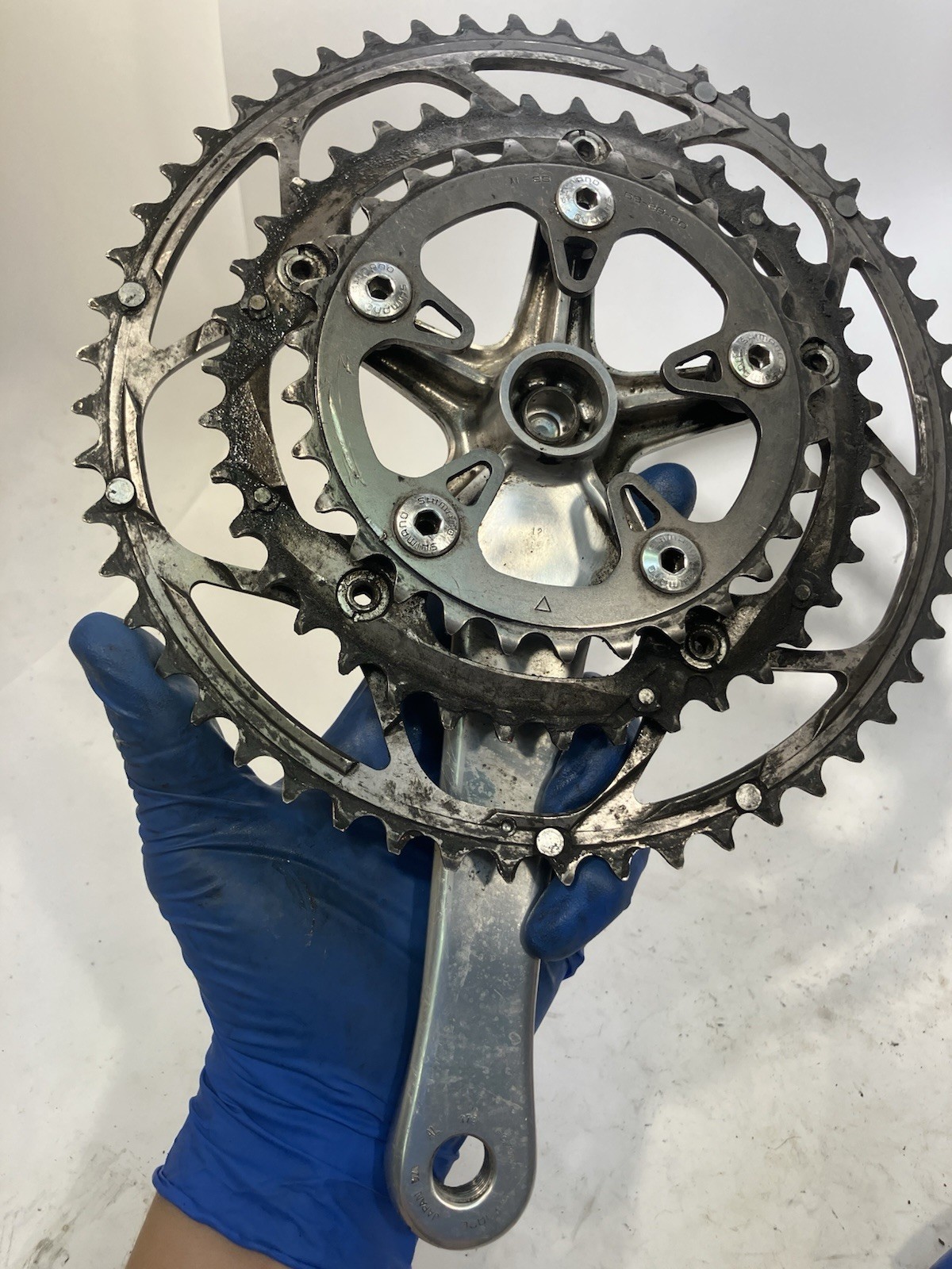 Shimano Dura Ace FC-7701 170mm 53/39/30 Crankset With Dura-Ace BB 7700