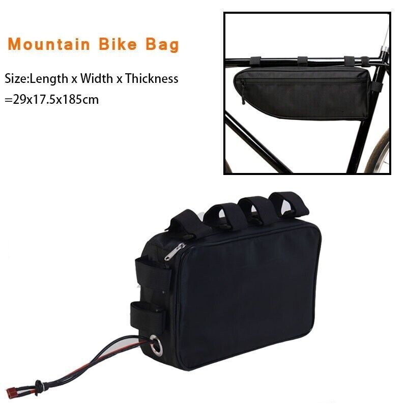 Ebike frame downtube rear Battery Fireproof Explosionproof Capacity Safe Bag
