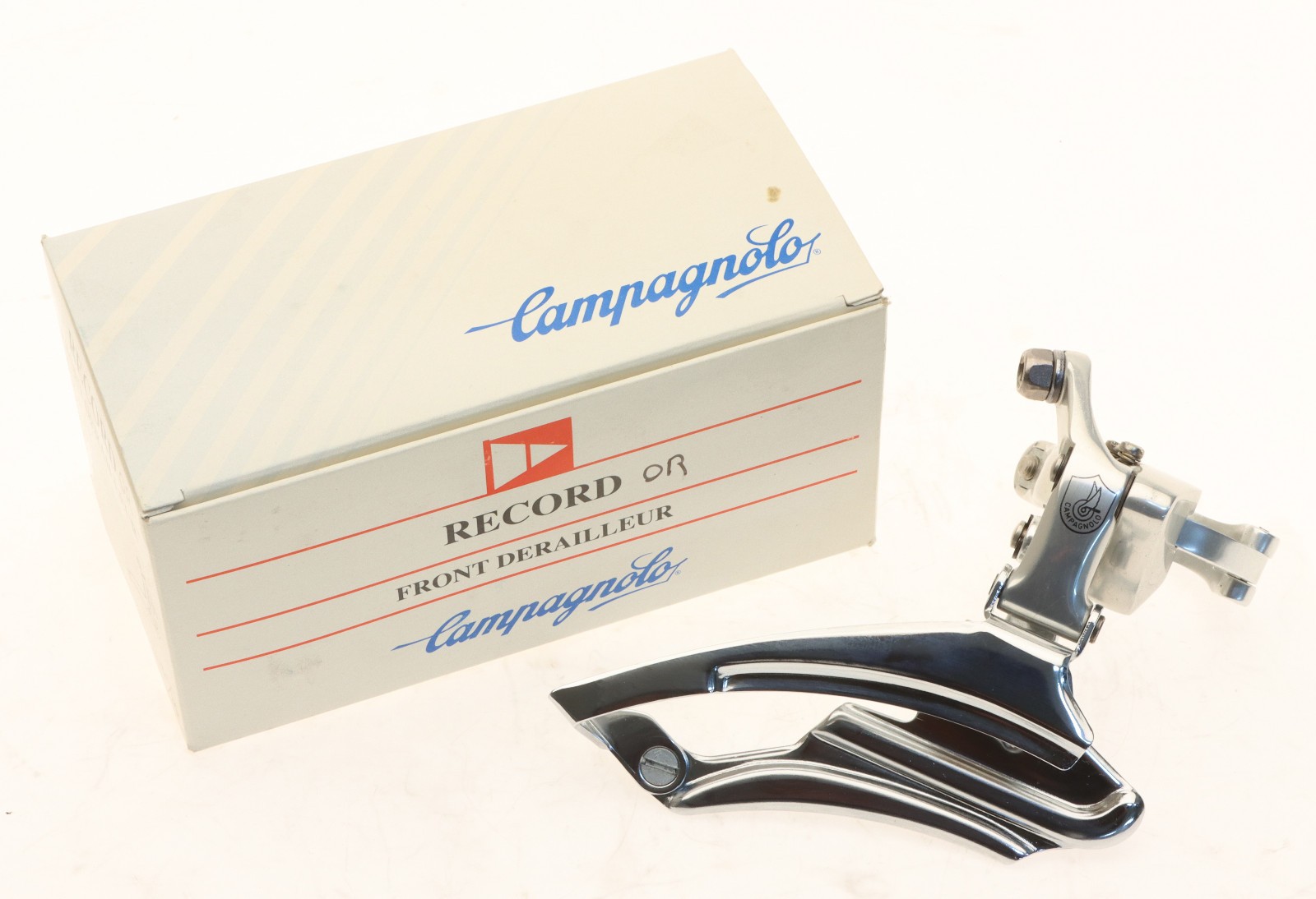 Campagnolo Record OR ’94 Front Derailleur 8 Speed Triple Clamp-on NOS NEW NIB