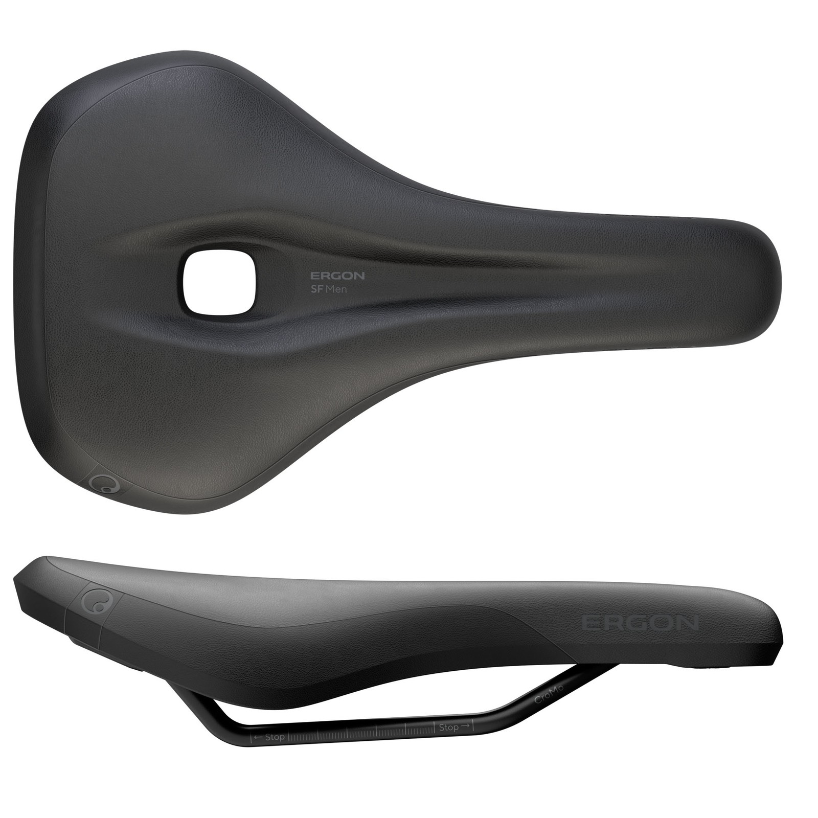 Ergon SF Men’s Saddle, Medium/Large – Black