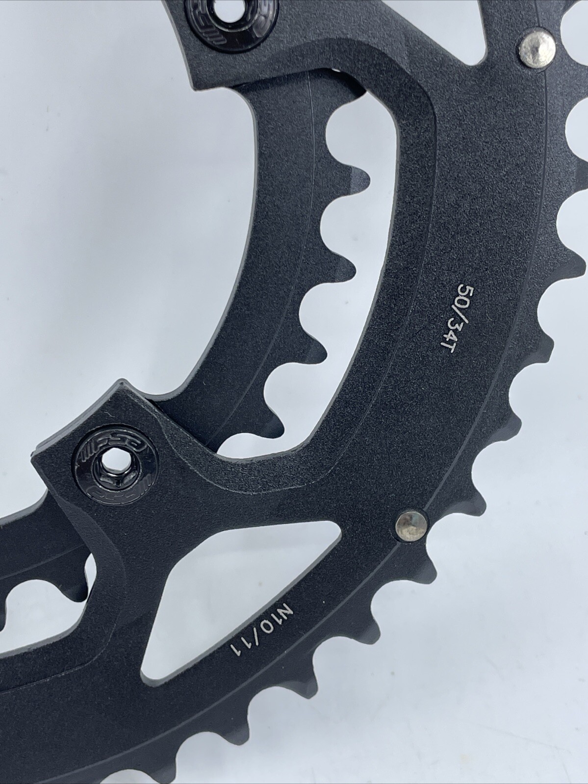 FSA Pro Road 50 & 34 Compact 5-Arm 110mm 10/11-Speed Alloy Chainring Set