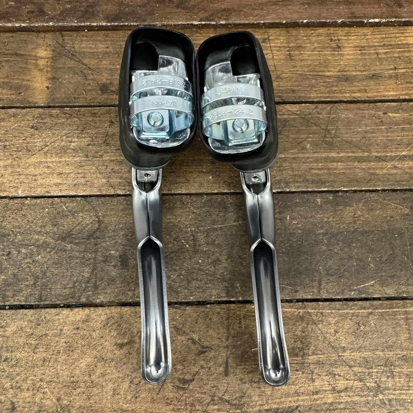 Vintage Shimano Exage 500EX BL-A500 Brake Levers NOS Hoods Pair Super SLR Grey