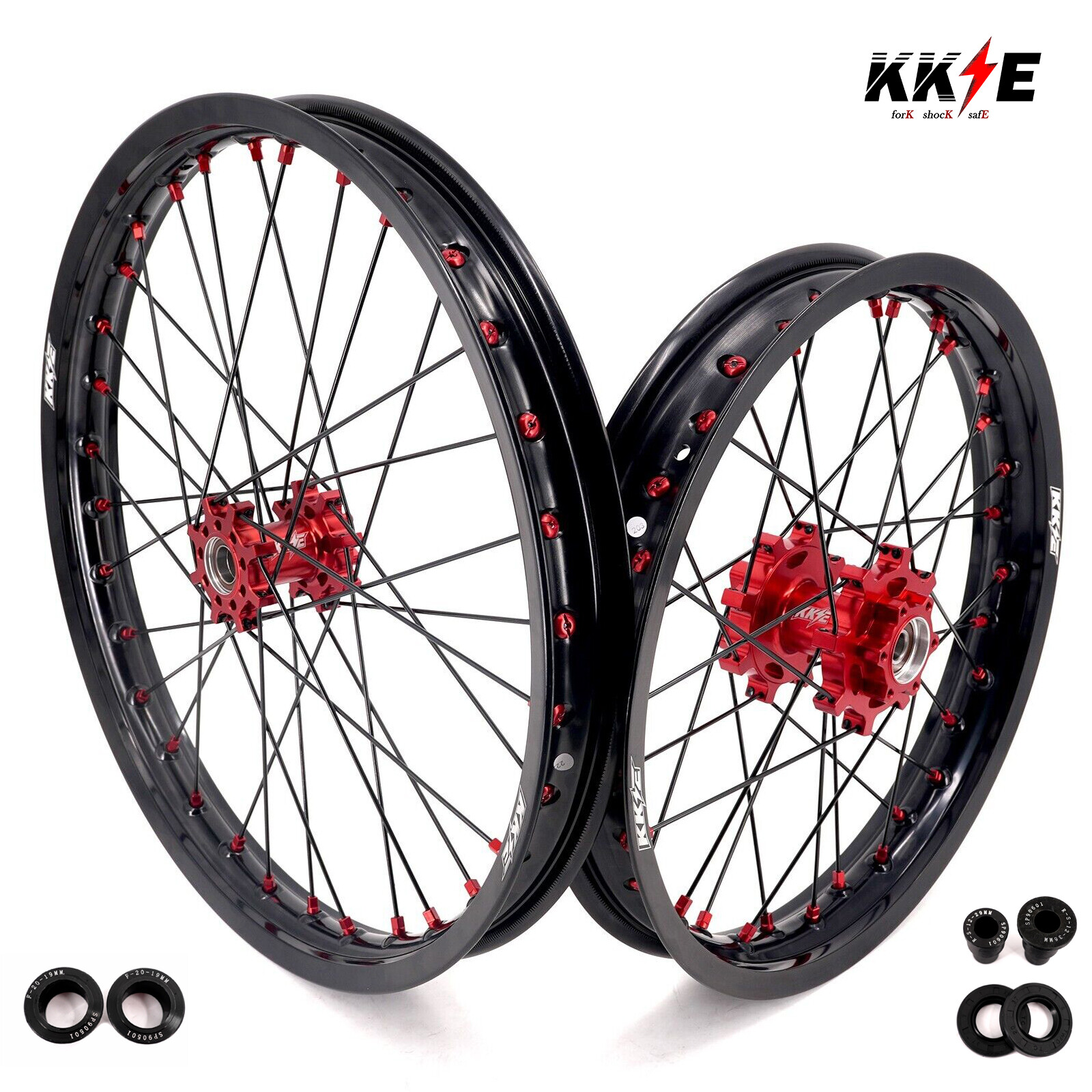 KKE 19/16 Rims for E-Ride PRO-SS 2.0 2024 Wheels Off-road Motorcycle Black Hubs